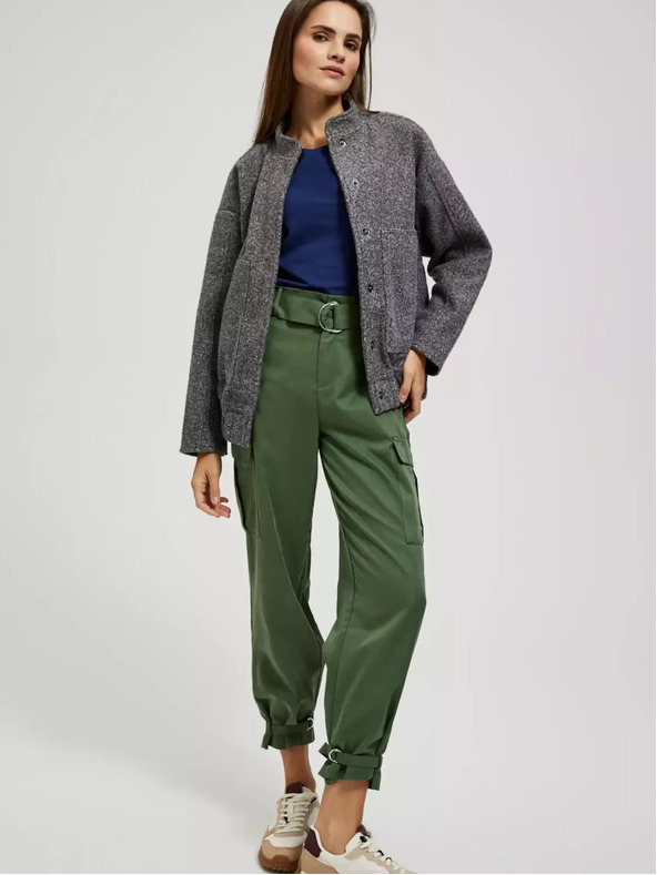 Moodo Geacă bomber gri melanj