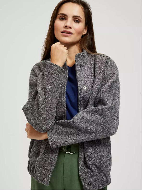 Moodo Geacă bomber gri melanj