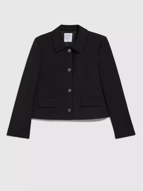 Moodo Jachetă neagră pentru femei