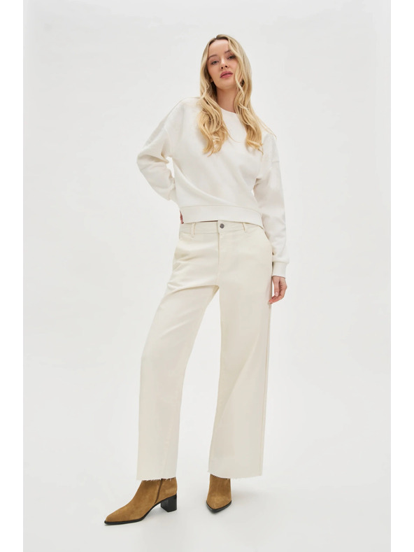 Moodo Hanorac alb pentru femei