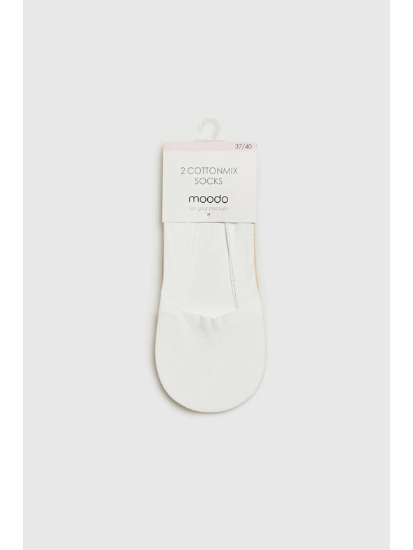 Moodo Șosete albe pentru femei