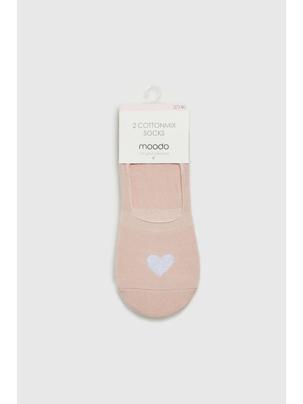 Moodo Șosete bej deschis pentru femei