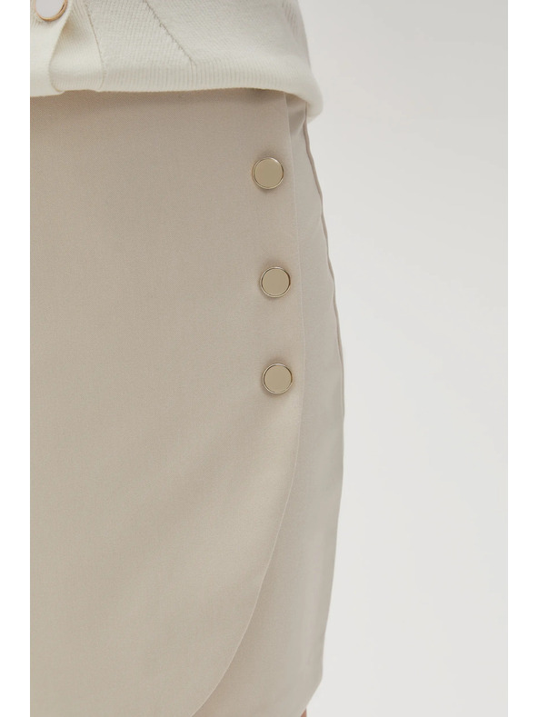 Moodo Fustă cremă pentru femei