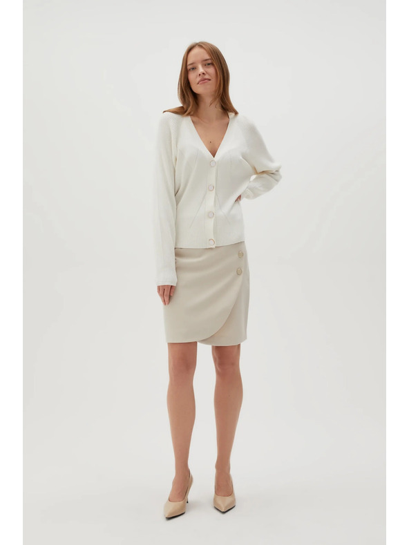 Moodo Fustă cremă pentru femei