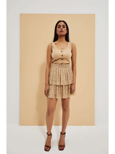 Moodo Fustă bej pentru femei