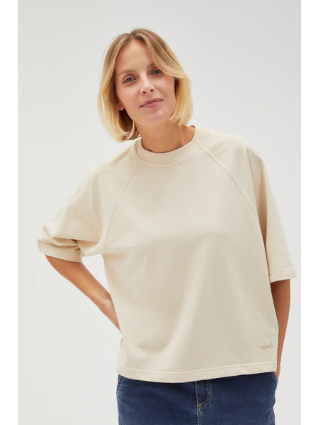 Moodo Tricou bej pentru femei