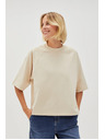 Moodo Tricou bej pentru femei