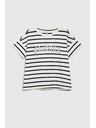 Moodo Tricou în dungi alb pentru femei