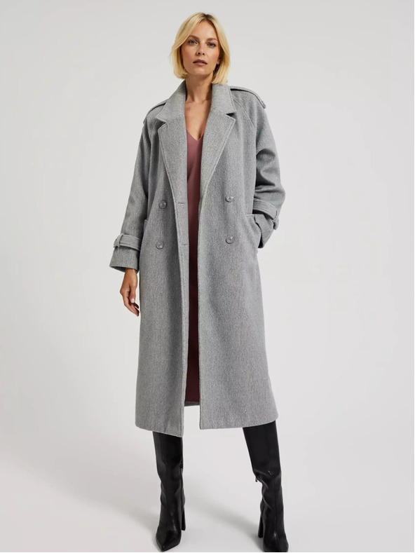 Moodo Jachetă gri pentru femei