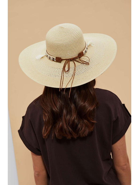 Moodo Pălărie bej deschis pentru femei