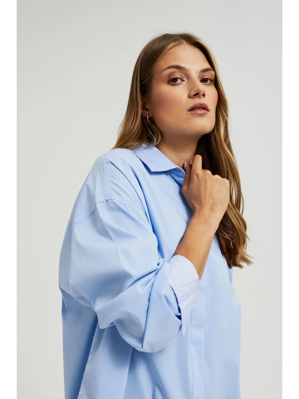 Moodo Cămașă albastră pentru femei