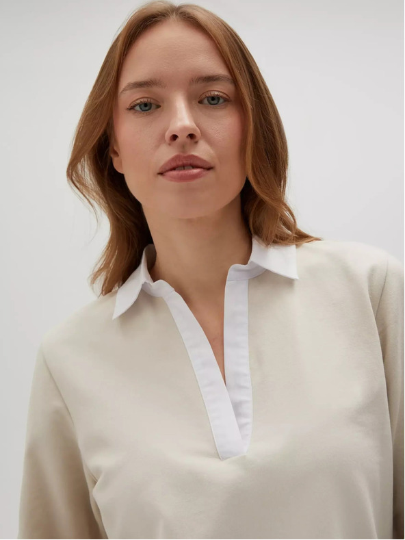 Moodo Hanorac bej pentru femei