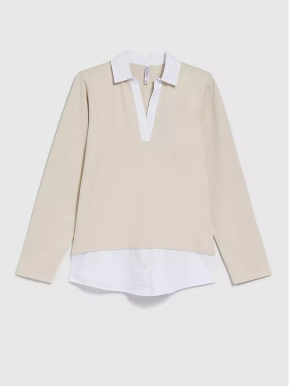 Moodo Hanorac bej pentru femei