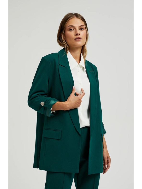 Moodo Sacou verde-închis pentru femei
