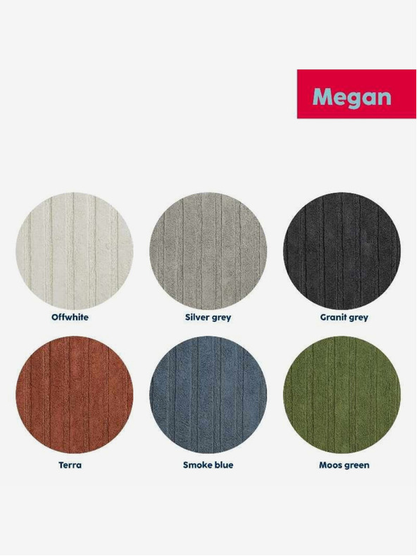 Kela Covoraș de baie Megan 100x60 cm bumbac argintiu-gri KELA