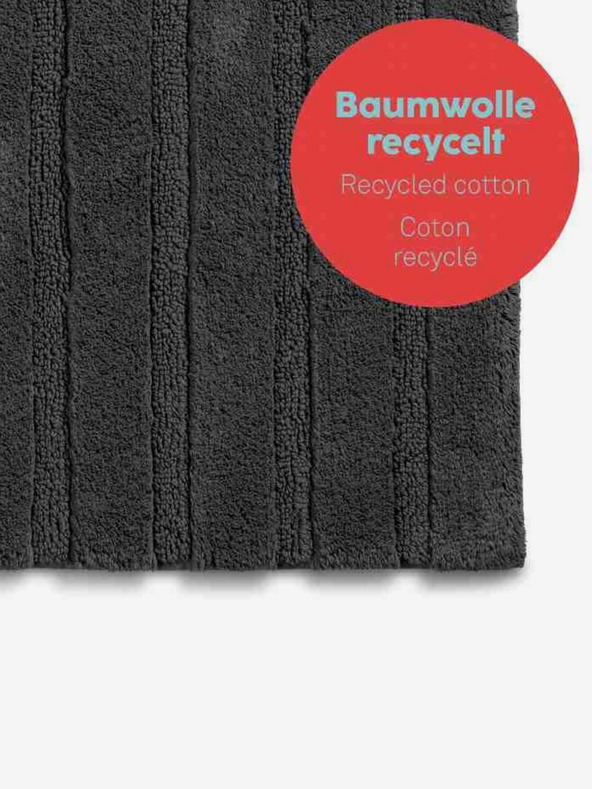 Kela Covoraș de baie Megan 100 x 60 cm bumbac gri-alb KELA