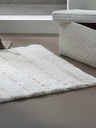 Kela Covoraș de baie Megan 100 x 60 cm bumbac gri-alb KELA