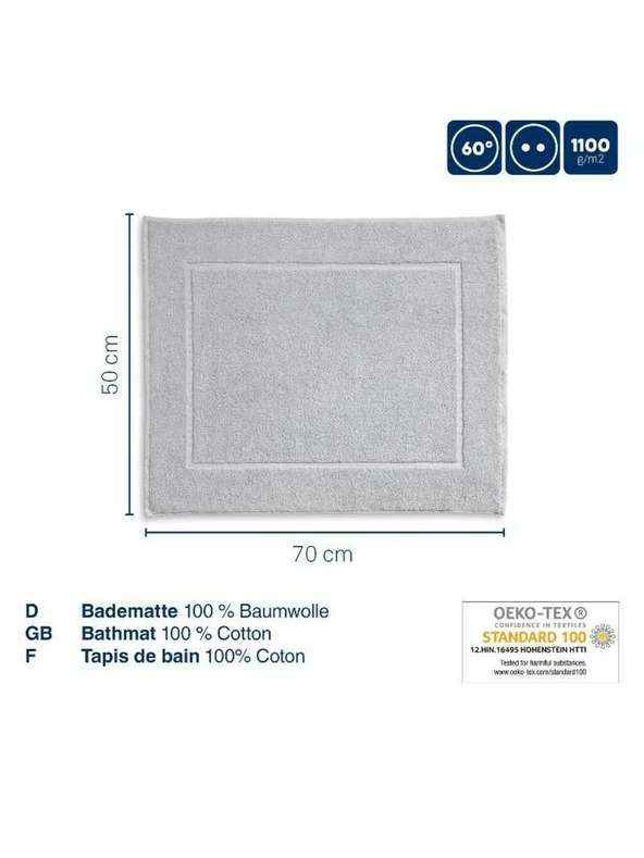 Kela Covoraș de baie Ladessa 70x50 cm bumbac argintiu-gri KELA