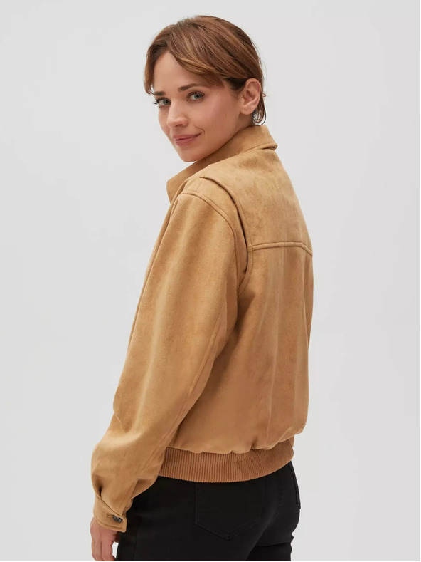 Moodo Jachetă bej pentru femei