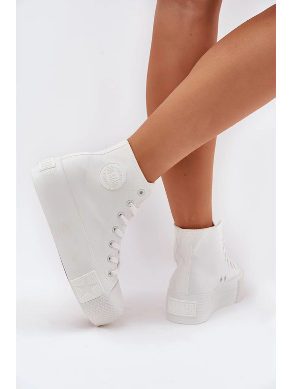 BIG STAR SHOES Adidași din pânză pe platformă pentru femei Big Star