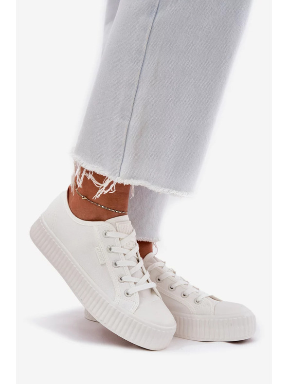 BIG STAR SHOES Adidași din pânză pe platformă pentru femei Big Star