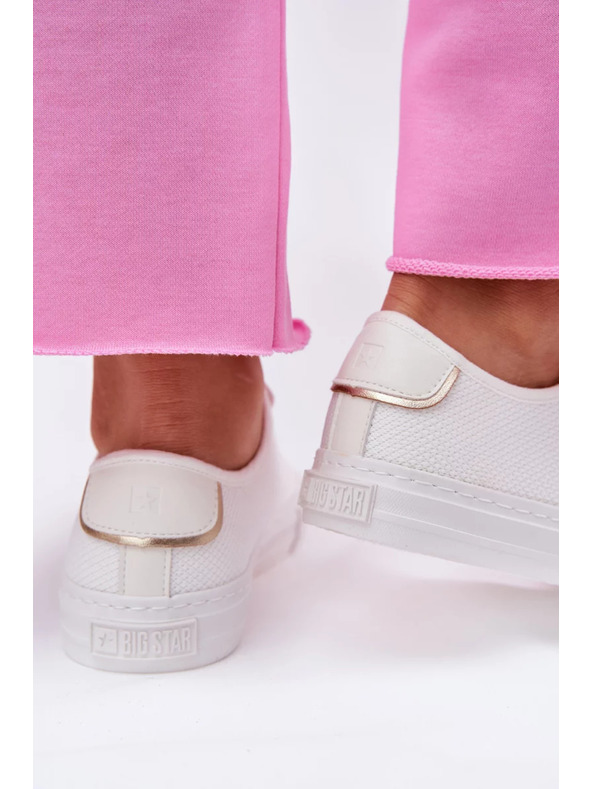 BIG STAR SHOES Adidași din pânză pentru femei Big Star – albi