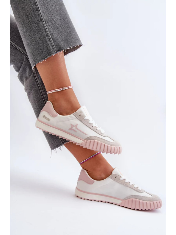 BIG STAR SHOES Adidași scurți pentru femei Big Star Roz