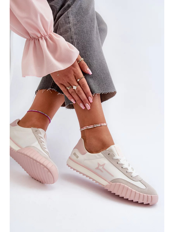 BIG STAR SHOES Adidași scurți pentru femei Big Star Roz