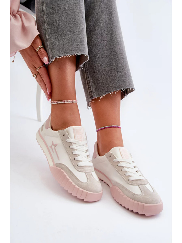 BIG STAR SHOES Adidași scurți pentru femei Big Star Roz