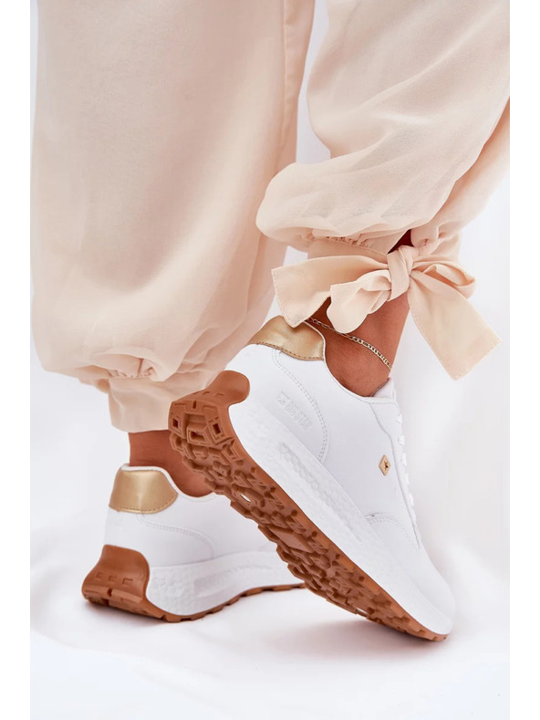 BIG STAR SHOES Pantofi sport eleganți pentru femei Big Star HI-POLY SYSTEM – albi