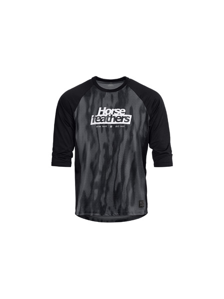 Horsefeathers Tricou de ciclism Spike 3/4 - halftone/negru HORSEFEATHERS