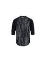 Horsefeathers Tricou de ciclism Spike 3/4 - halftone/negru HORSEFEATHERS