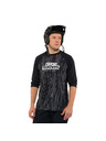 Horsefeathers Tricou de ciclism Spike 3/4 - halftone/negru HORSEFEATHERS