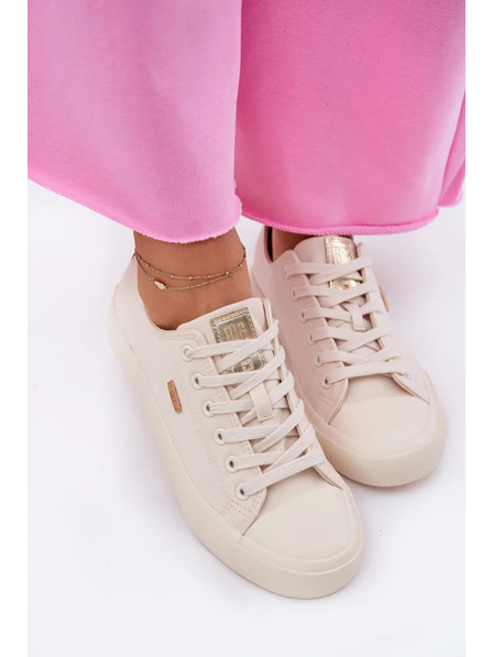 BIG STAR SHOES Adidași din pânză pentru femei Big Star - bej