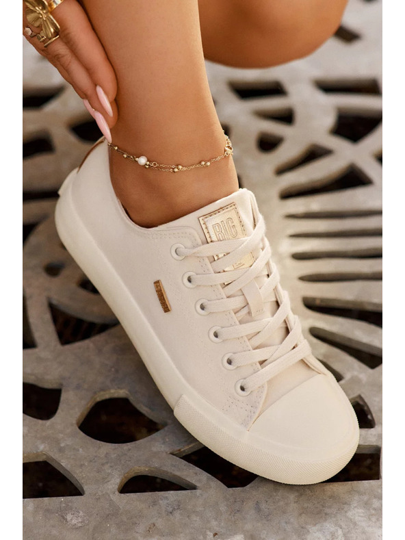 BIG STAR SHOES Adidași din pânză pentru femei Big Star - bej