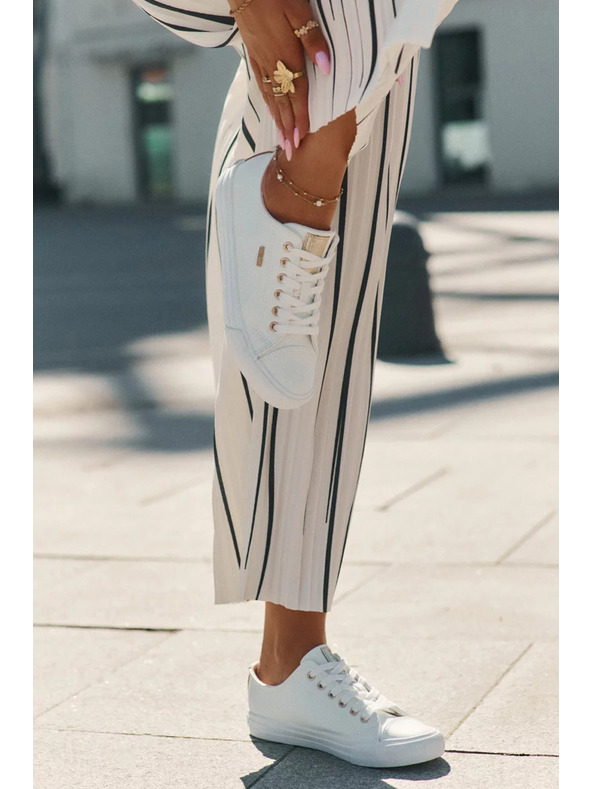 BIG STAR SHOES Adidași pentru femei din piele ecologică Big Star - albi