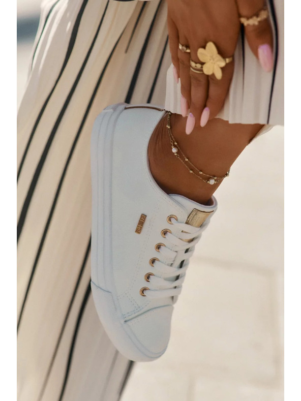 BIG STAR SHOES Adidași pentru femei din piele ecologică Big Star - albi