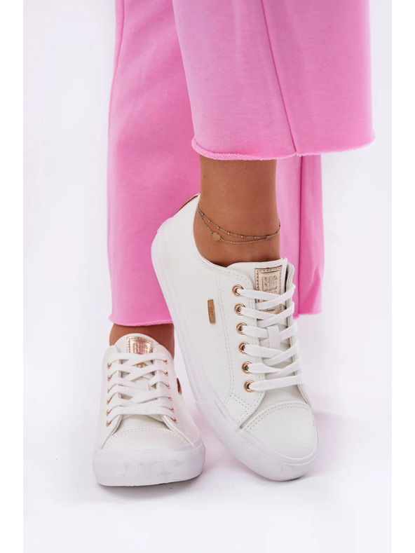 BIG STAR SHOES Adidași pentru femei din piele ecologică Big Star - albi