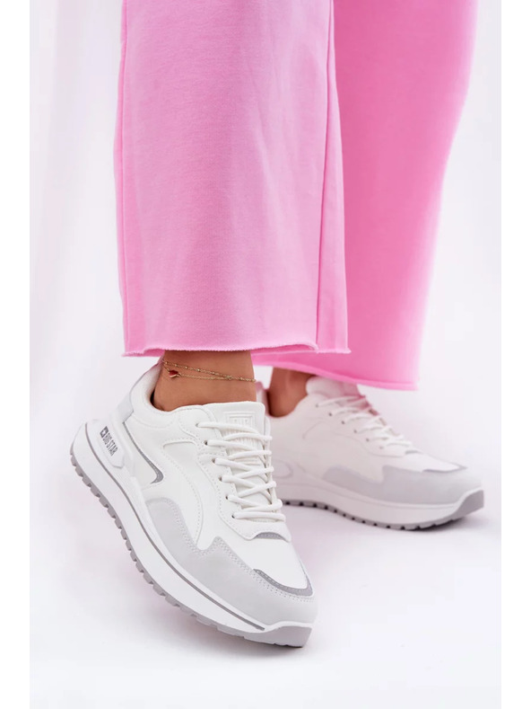 BIG STAR SHOES Adidași pentru femei Big Star HI-POLY SYSTEM - albi