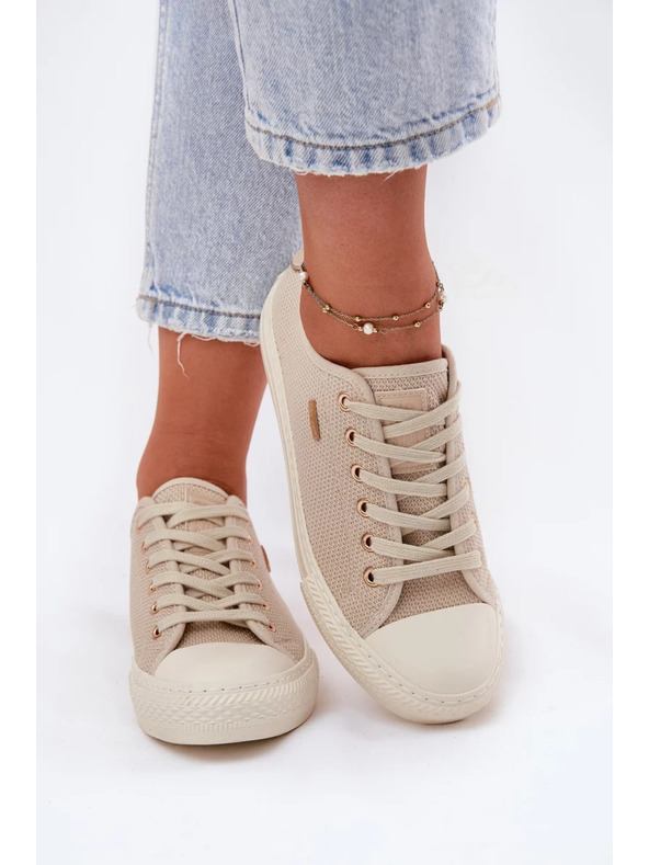 BIG STAR SHOES Adidași din pânză pentru femei Big Star - bej