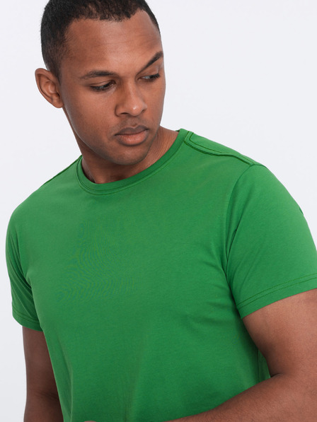 Ombre Clothing Cămașă de bază verde pentru bărbați Ombre Clothing