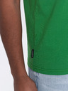 Ombre Clothing Cămașă de bază verde pentru bărbați Ombre Clothing