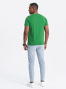 Ombre Clothing Cămașă de bază verde pentru bărbați Ombre Clothing