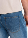 Ombre Clothing Pantaloni scurți din denim pentru bărbați cu găuri și rupturi - albaștri