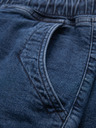 Ombre Clothing Pantaloni scurți din denim pentru bărbați cu manșetă - albastru închis