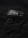 Ombre Clothing Pantaloni scurți chino clasici pentru bărbați cu manșetă - negri