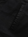 Ombre Clothing Pantaloni scurți chino clasici pentru bărbați cu manșetă - negri