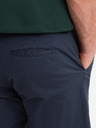 Ombre Clothing Pantaloni scurți chino clasici pentru bărbați cu manșetă - albastru închis