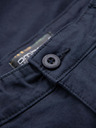 Ombre Clothing Pantaloni scurți chino clasici pentru bărbați cu manșetă - albastru închis