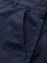 Ombre Clothing Pantaloni scurți chino clasici pentru bărbați cu manșetă - albastru închis